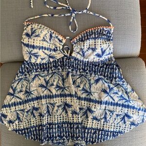 Op Ocean Pacific Swim Halter Top size M